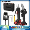 21V 30mm Cordless Brushless Motor 88VF Electric Pruning Shear 4inch Brush Motor Chainsaw Set Garden Woodworking Tool 1