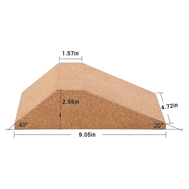 Blocchi Zeppa Per Squat UNMERA 2PCS - Antiscivolo, In Sughero, Per Squat Tallone Alzato E Stretching, Portatile - Foto 10
