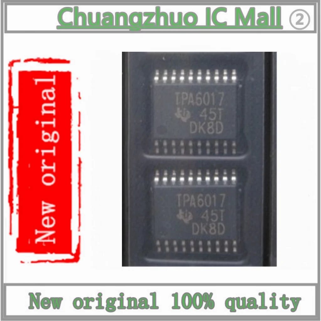 

10PCS/lot New original TPA6017A2PWP TPA6017A2 2Wx2@3Ω TSSOP-20-EP Audio Power OpAmps ROHS