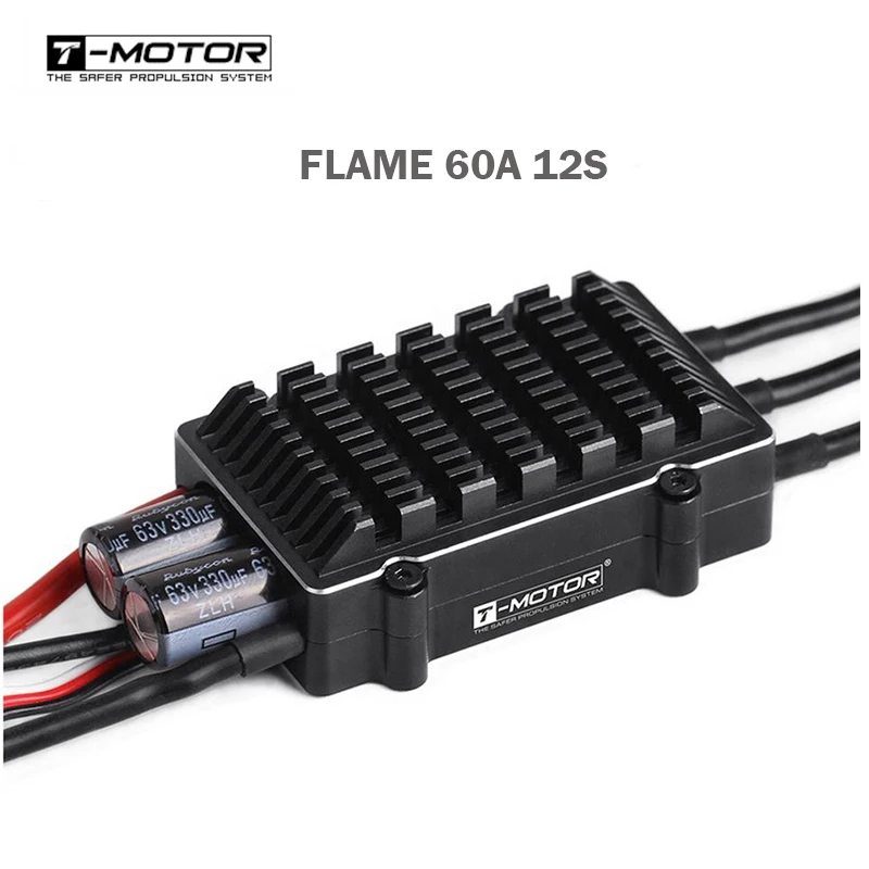 

T-motor FLAME 60A HV 12S (6-12s 600HZ NO BEC) Waterproof ESC Speed Controller for UAV Drone