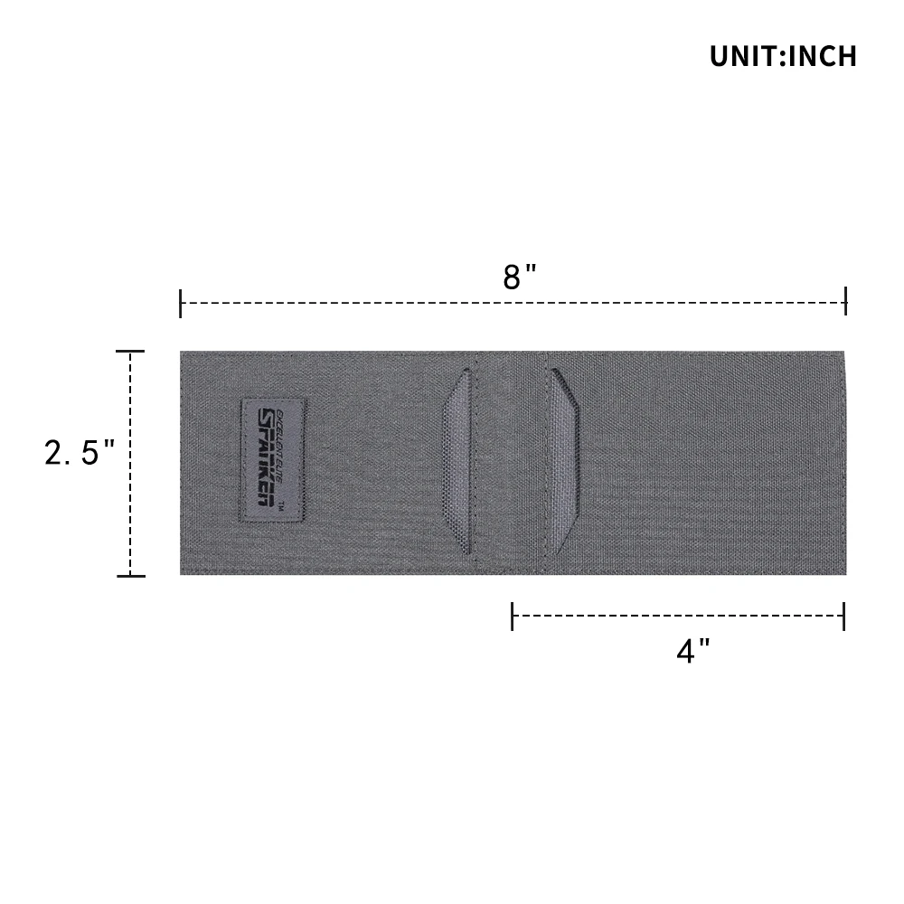 Tactical ID Credit Card Holder Back Pouch Mini Wallets Pocket Pocket Case Protective Cover Foldable for Men and Women