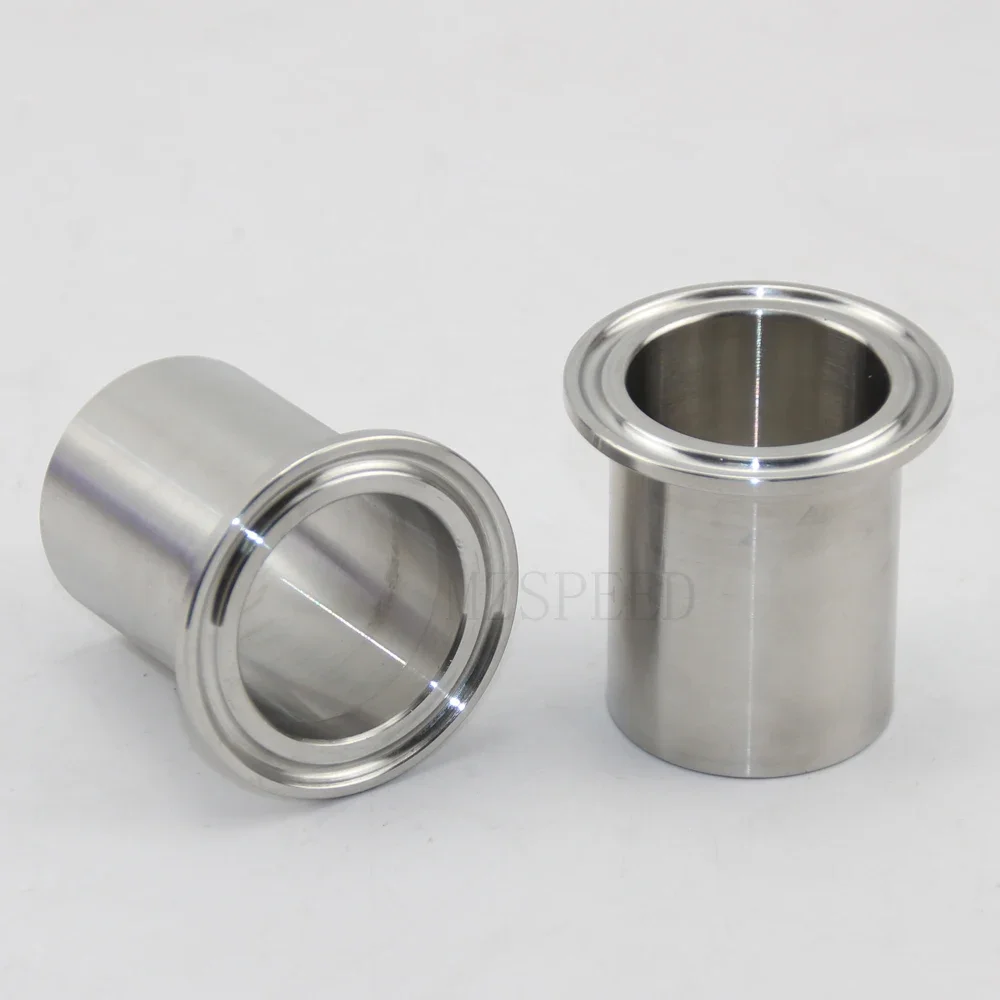 스테인리스 스틸 위생 파이프 용접 페룰 트라이 클램프 유형 및 연장 연결, OD SS304, 19mm, 38mm, 51mm, 76mm, 159mm, 1 개