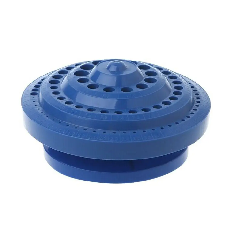 

Blue Can Hold 100Pcs Hard Drill Bit Organizer Stand Drill Bit Storage Case Hole Tool