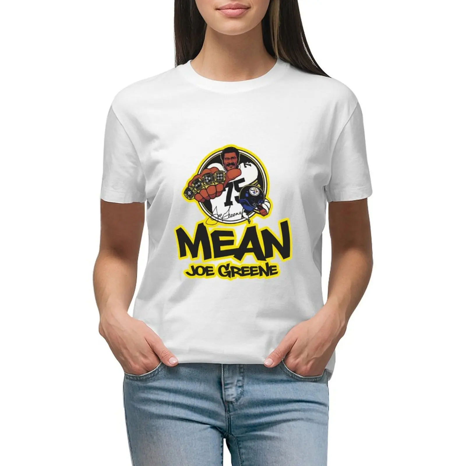 

Mean Joe Greene T-ShirtMean Joe Greene T-Shirt_by SlickReynolds_ T-shirt cute tops summer tops T-shirt Women