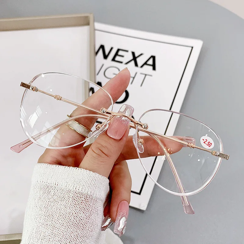 Sleek Frameless Progressive Prescription Glasses for Men - Trendy & Classic Design