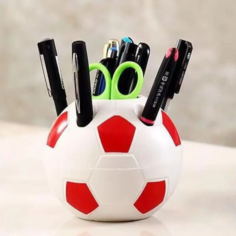 PP Material Multifunctional Cartoon Soccer Ball Pencil Holder for Office School More Durable Versatile Desk Organizer pen holder desk organizer pen and brush holder