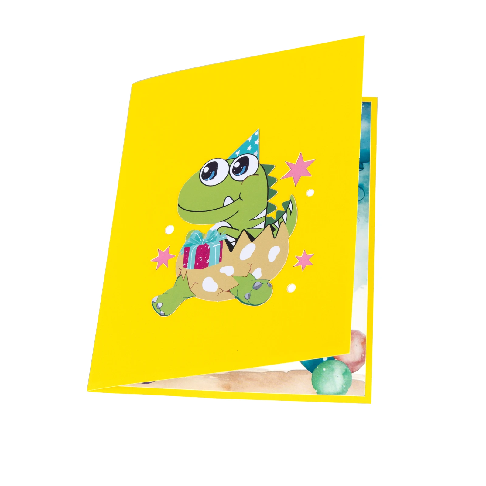 Pop Up Card with Dinosaur Design Handmade 3D Popup Birthday Cards for Daughter Son Nephew Niece Kids on any Occasion