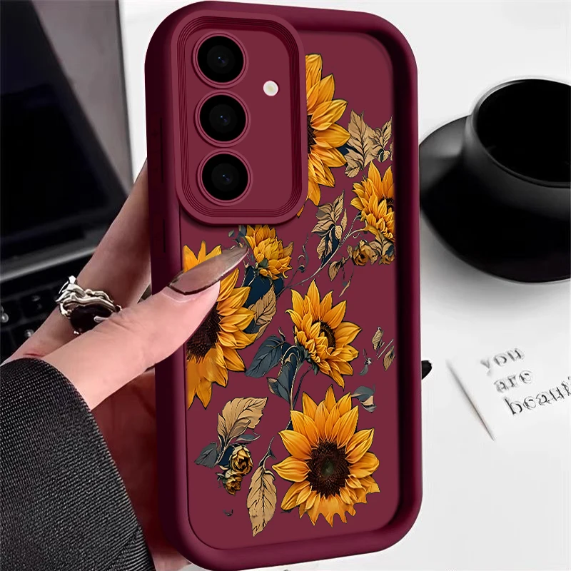 Sunflower Pattern Phone Case - Vibrant Protective Cover