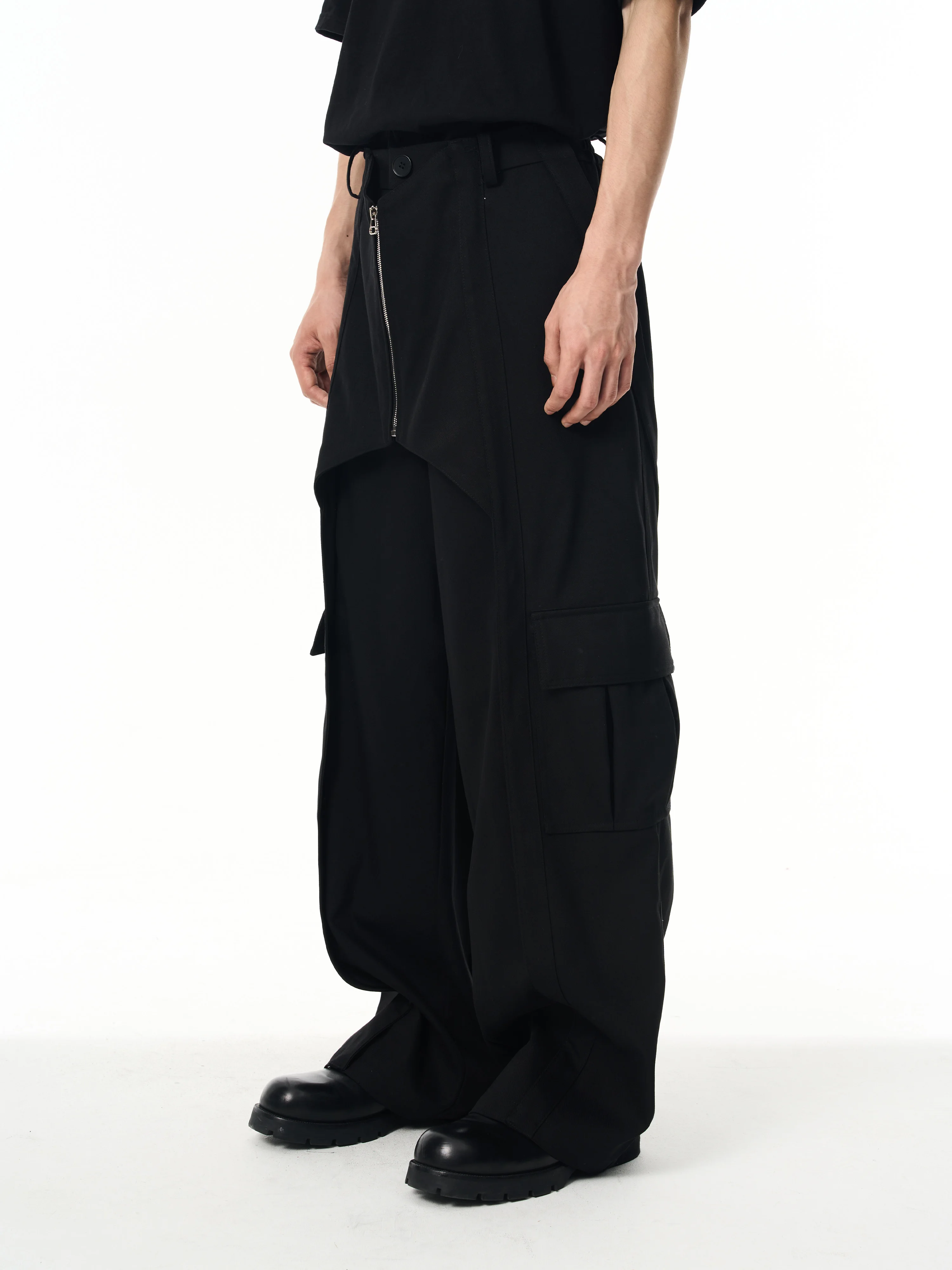 

2022 New Men Women Clothing Fashion Original Niche Personality Large Pocket Overalls Pants Plus Size Costumes 27-46
