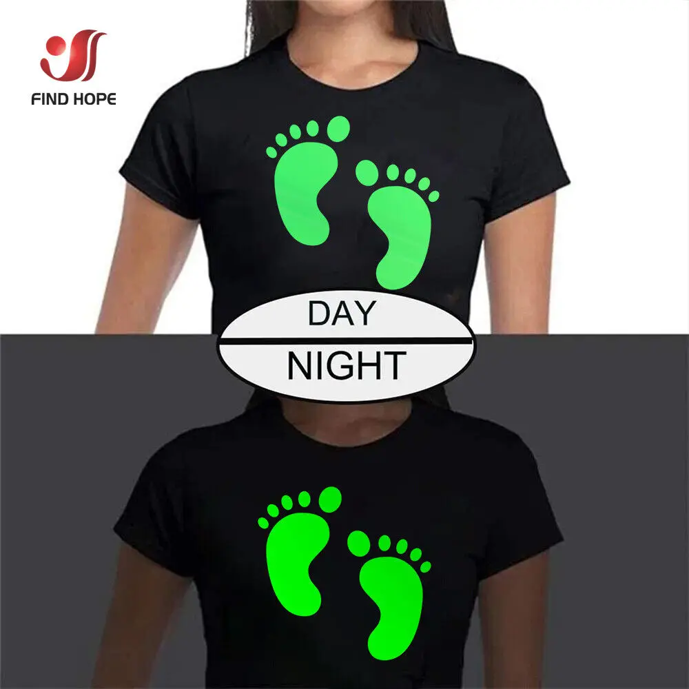 19in x 39in Fluorescent Luminous Heat Transfer Vinyl Film Iron on Tshirt Glow in Dark HTV Roll Printing Textile Decor For Cut