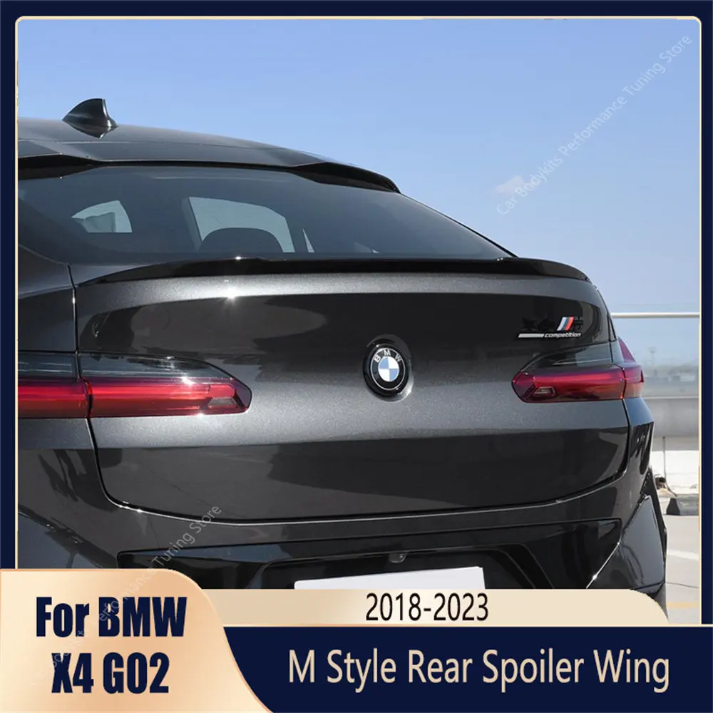 

Для BMW X4 G02 F98 задний спойлер для багажника X4 20i 20d 30i 30d 25d M40i M40d X4M стильные боди для заднего багажника 2018-2023