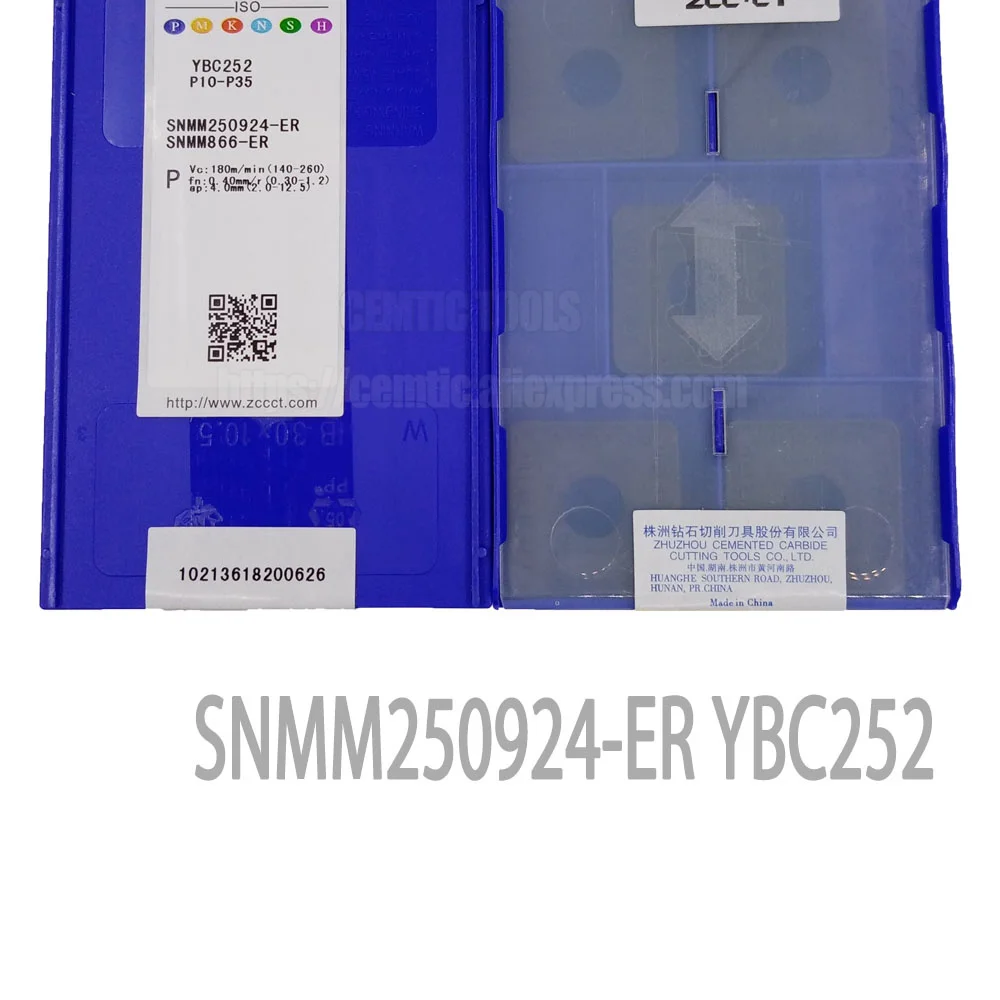 

ZCC Original CNC Turning Inserts SNMM250924-ER YBC252 5pcs YBM253