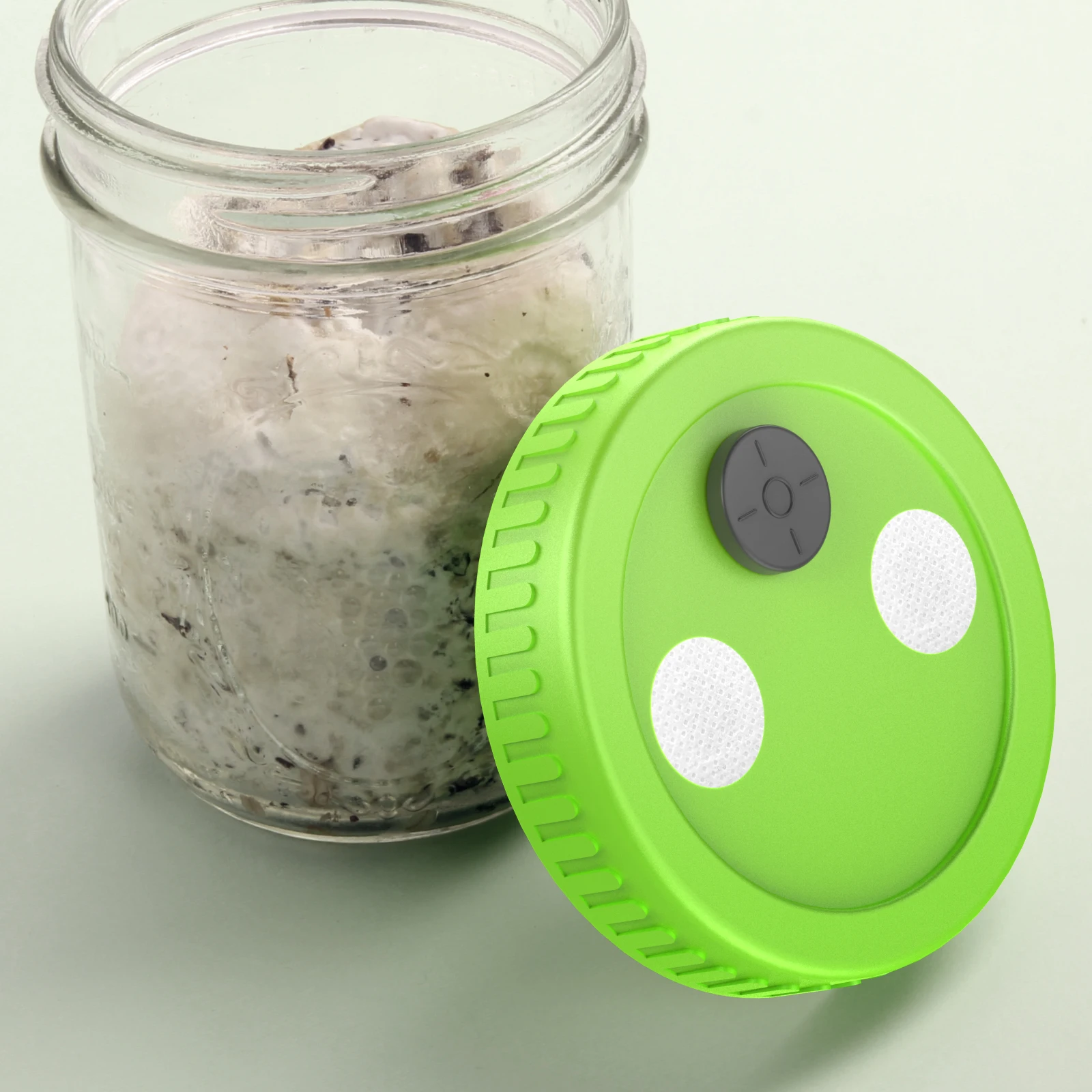Liquid Culture Lids Autoclavable 86mm Wide Mouth Jar Lids Heavy Duty Injection Port Mushroom Cultivation