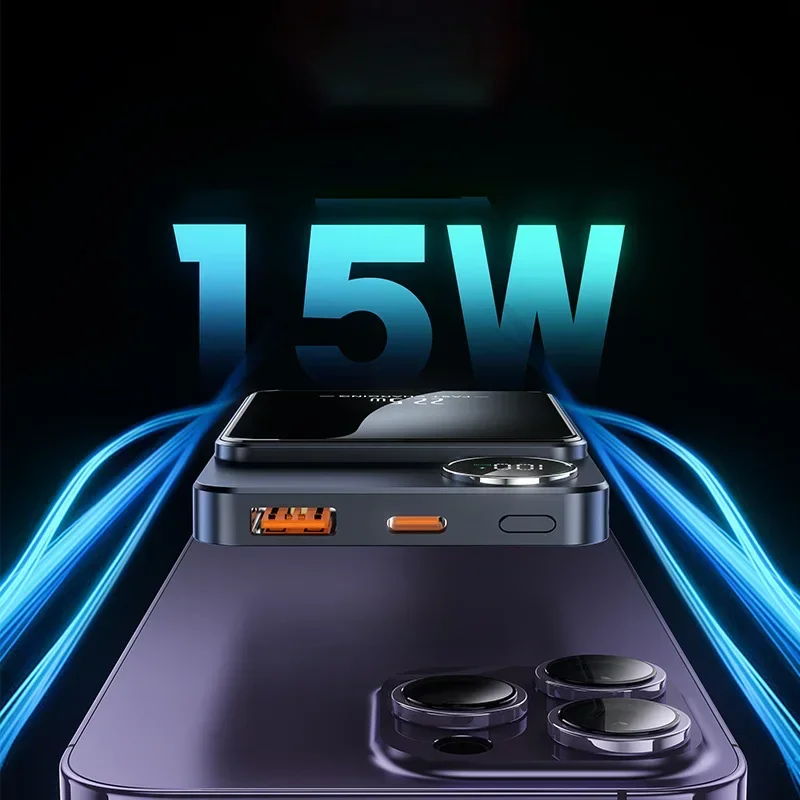 Magnetic Wireless Power Bank 100000mAh Super Fast Charge Portable External Batte
