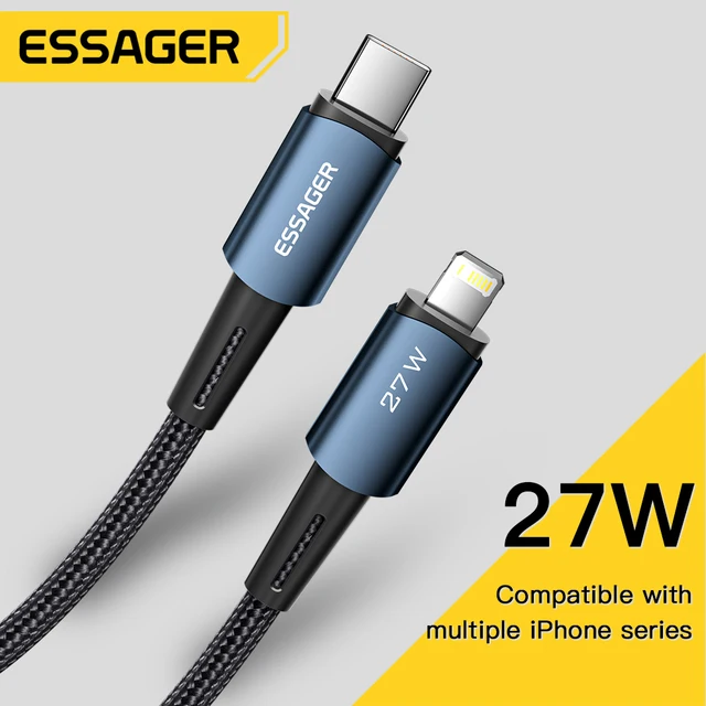 Explore the Essager USB C Cable For IPhone 14 13 12 11 pro Max XS 20W Fast Charging Cable Type C To Lighting Date Wire For iPad Macbook