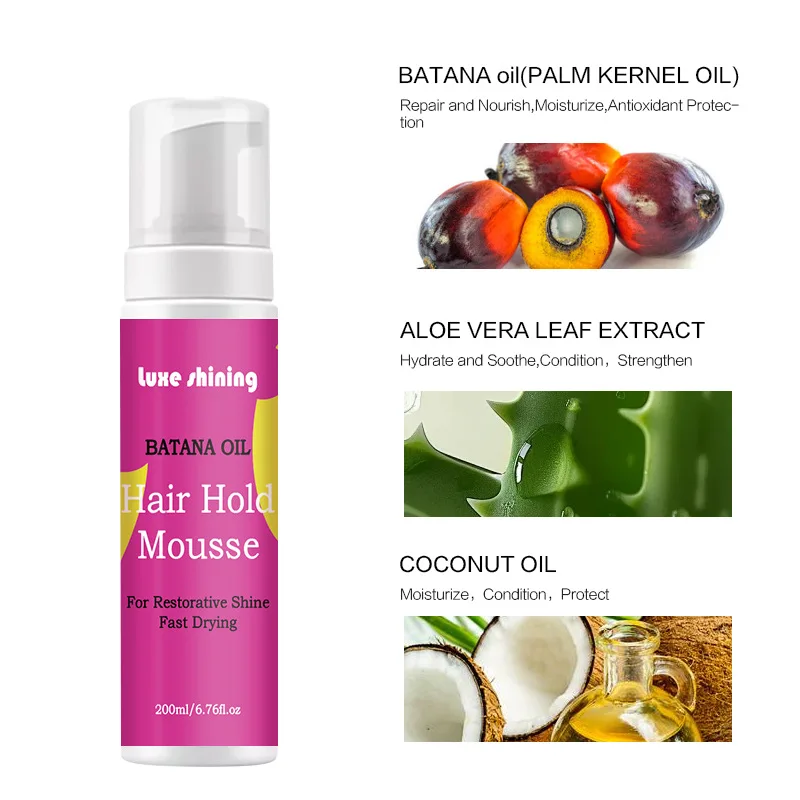 BATANA OIL Curl Mousse Styling Curly hair Mousse Styling Hair foam mousse
