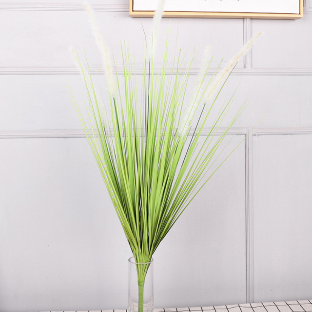 Reed Grass Dog's Tail Grass Spring Wedding Party Living Room Home Decoration Flower Arrangement Diy Fake Reed Bouquet