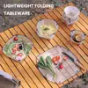 Outdoor Folding Bowl Collapsible Tableware Portable Bowl Dinner Plate Coffee Filter Funnel Water Cup Outdoor Camping Plate 1