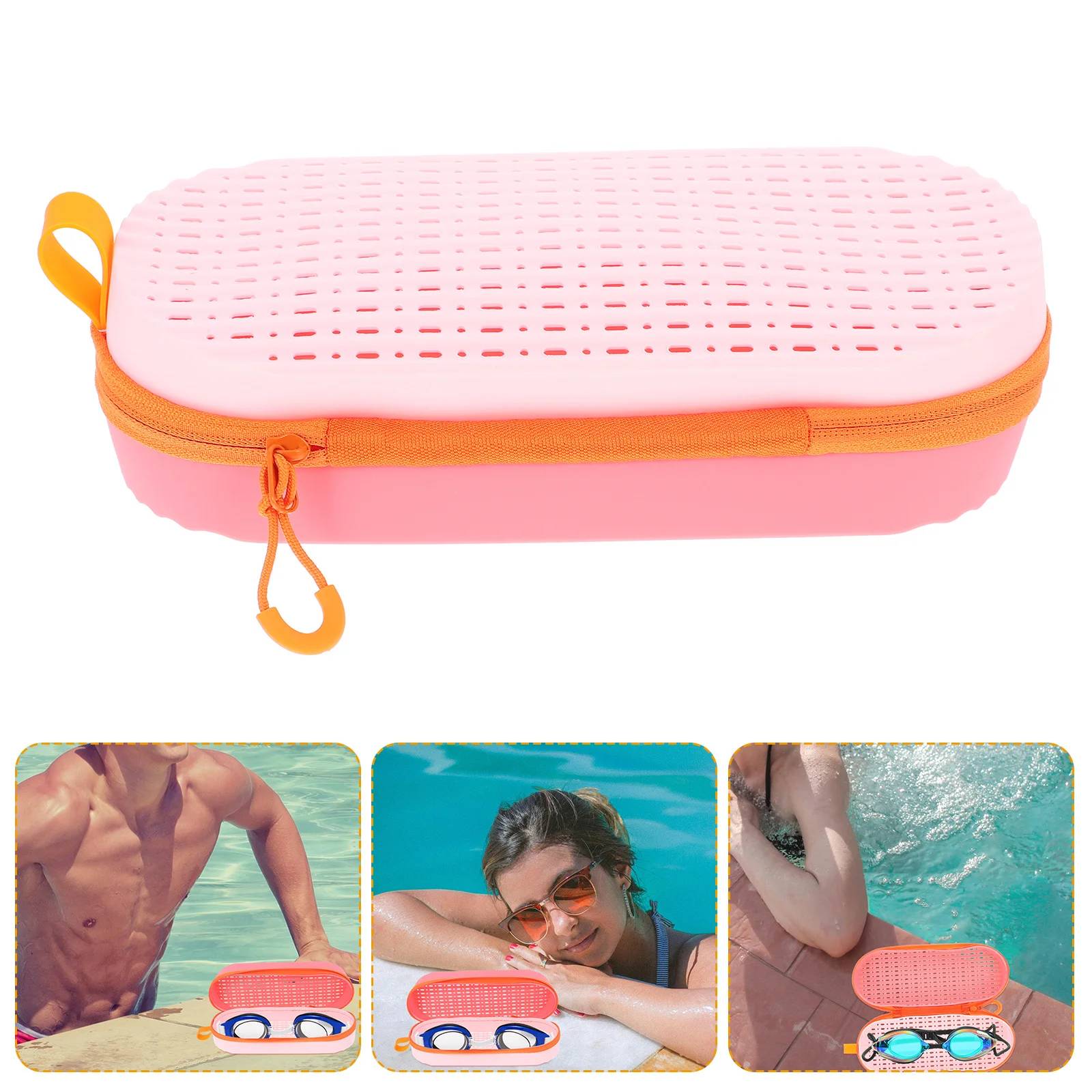 

Swimming Goggles Storage Box Boxes Silicone Cases Portable High Capacity Eyewear