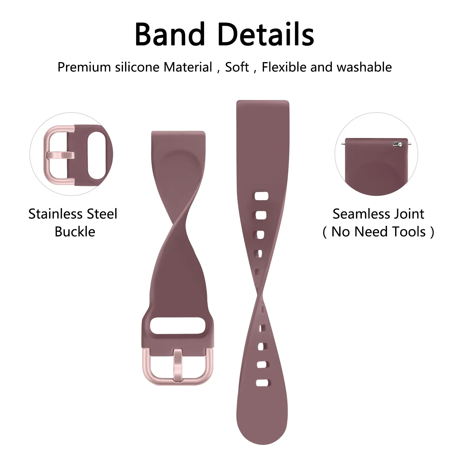 Dual-Size Quick Release Silicone Watch Band - Unisex Sports Accessory