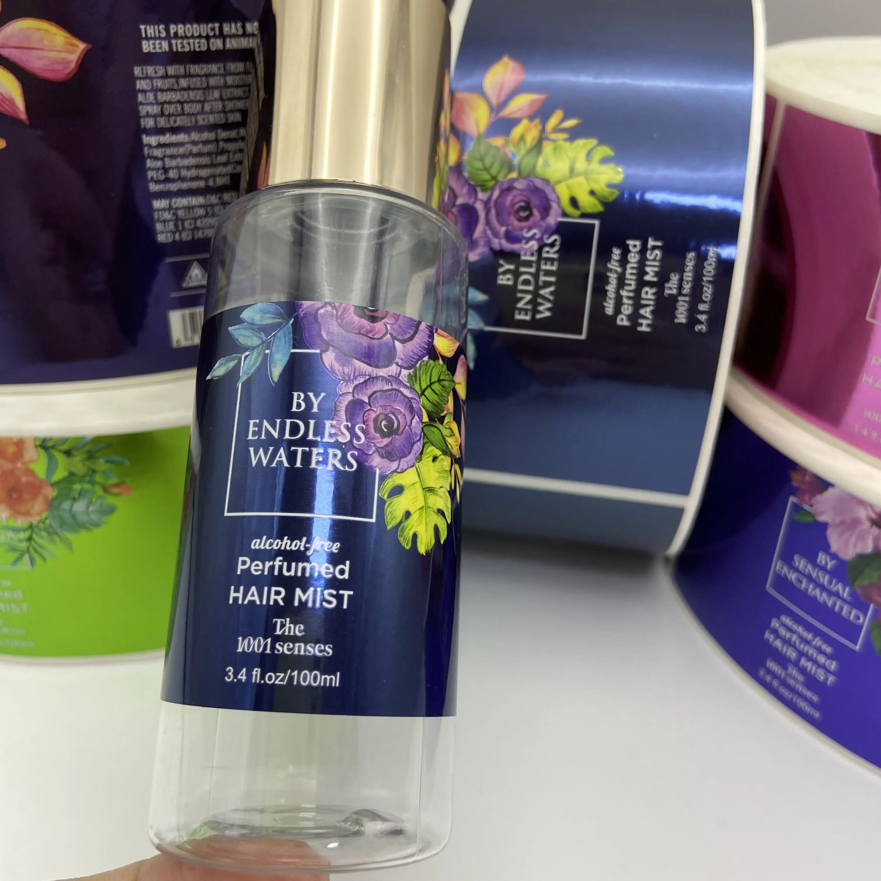 カスタムコスメラベル 防水耐油美容製品包装ラベル パーソナライズスキンケアラベル