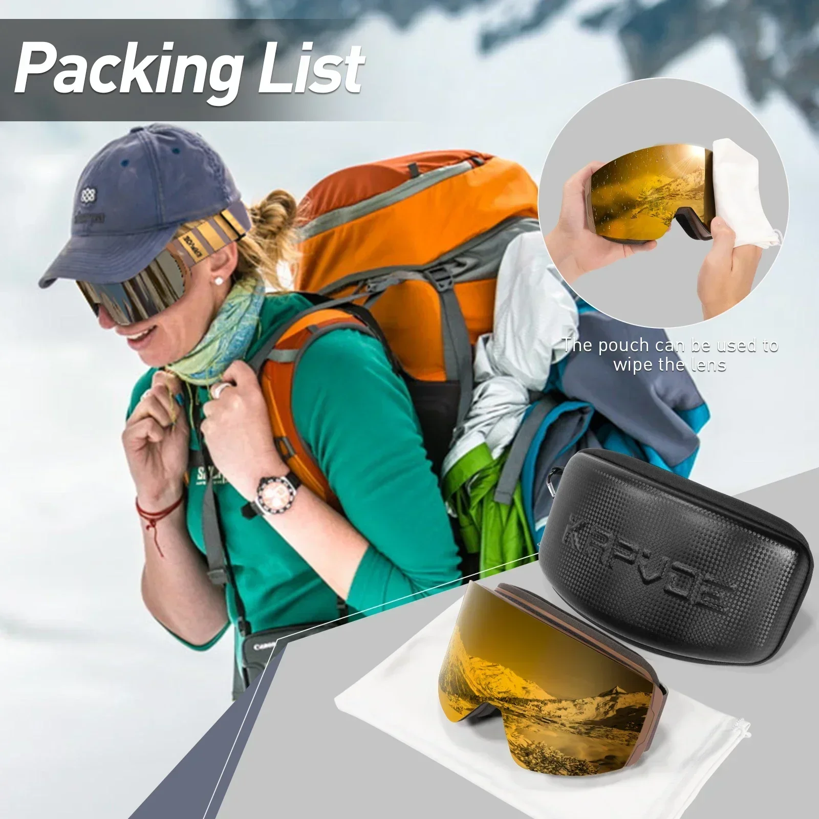 Findway Lunettes De Ski Et De Planche à Neige Pour Jeunes Filles Et