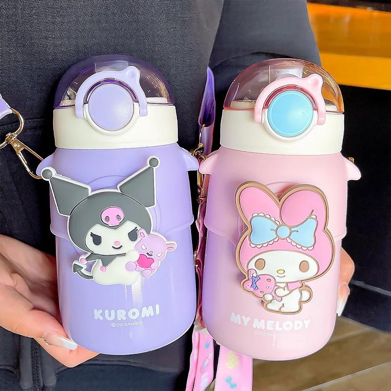 

Sanrio Child Thermos Cup Kawaii Anime Figure Hello Kitty Doll Big Belly Cup Strap Good Looks Student Girl Cartoon Cute Gift Y2K