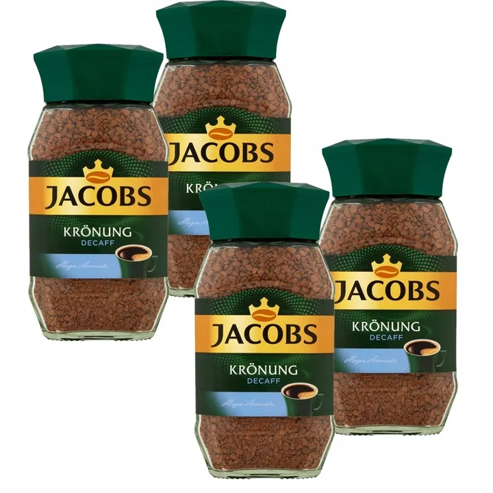 Jacobs Krönung Decaff Kawa bezkofeinowa rozpuszczalna 100 g x 4 sztuki z Polski za $17.01 / ~70zł