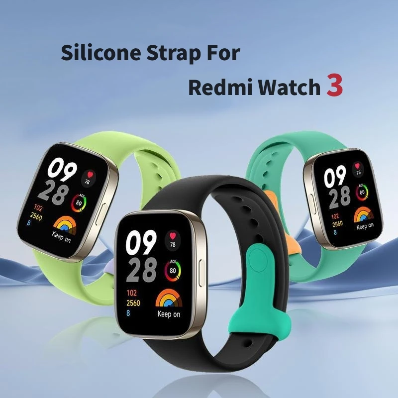 Official same Silicone Wristband For Xiaomi Redmi Watch 3 Bracelet Smart  Watch Replacement Wrist Strap For correa redmi watch 3