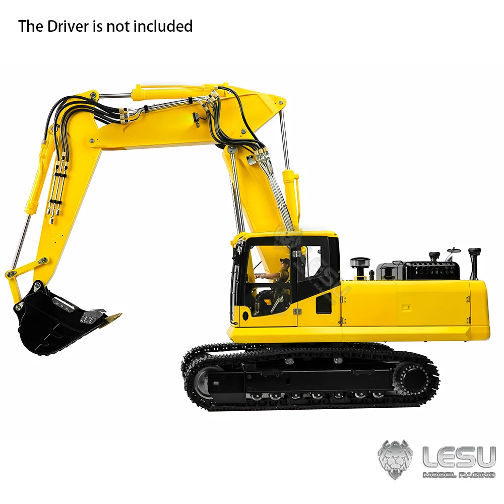LESU PC360 1/14 Scale RC Hydraulic Digger 3-Arm ET36L RTR Remote Control Excavator 7-Way Reversing Valve with Light System Toy 3
