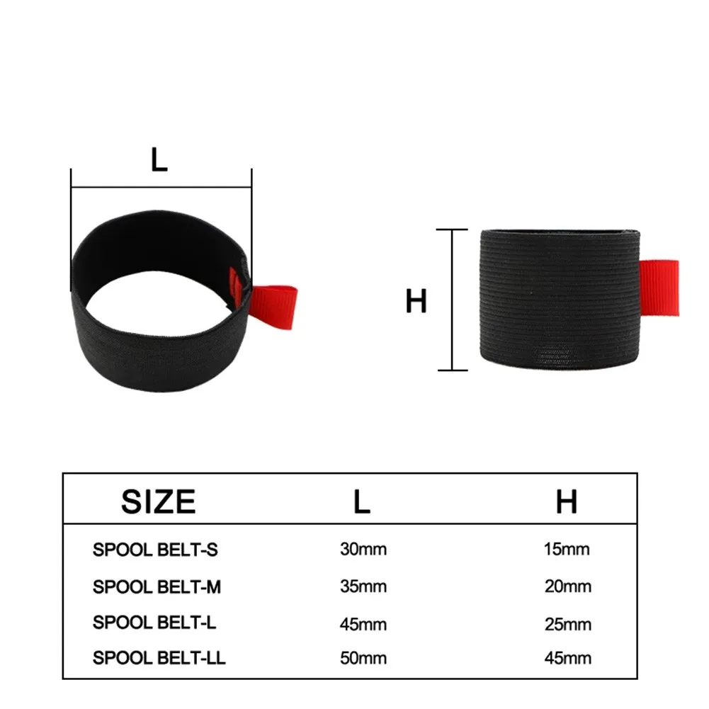 4pcs/Set Fishing Spool Belt Fishing Reel Elastic Spinning Wheel Protection Belt Band Pole Holder Fastener Fish Tackle Tool Pesca