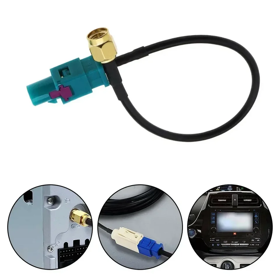 Cavo Antenna DAB Fakra Z Femmina A SMA Maschio - Adattatore RG174 500cm Per Autoradio Digitale - Foto 4