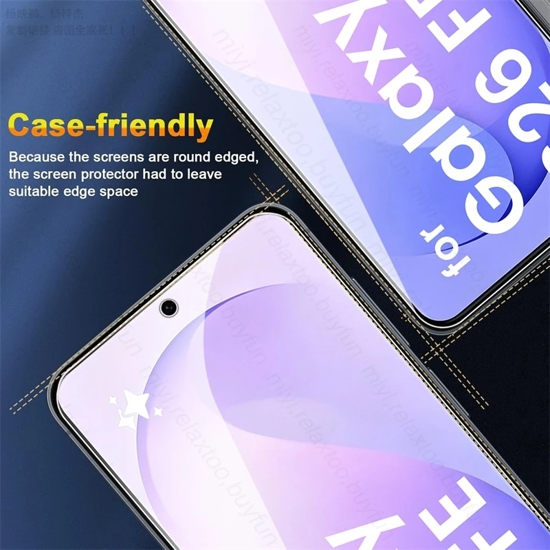 Premium Clear Tempered Glass Screen Protector for Samsung Galaxy S26 FE 5G - 9H Hardness
