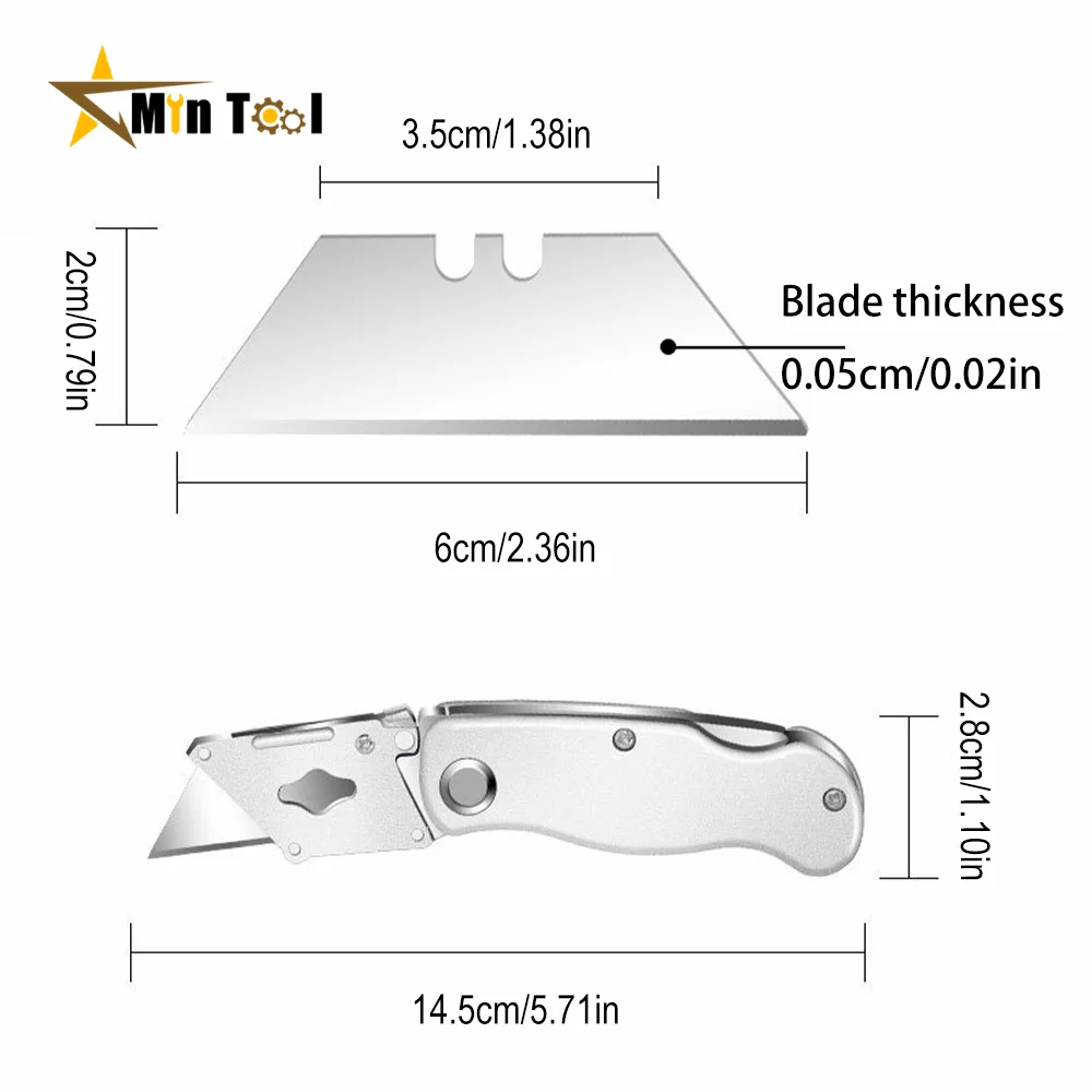 Stainless Steel Hand Cutting Tools Stainless Steel Foldable Cutter