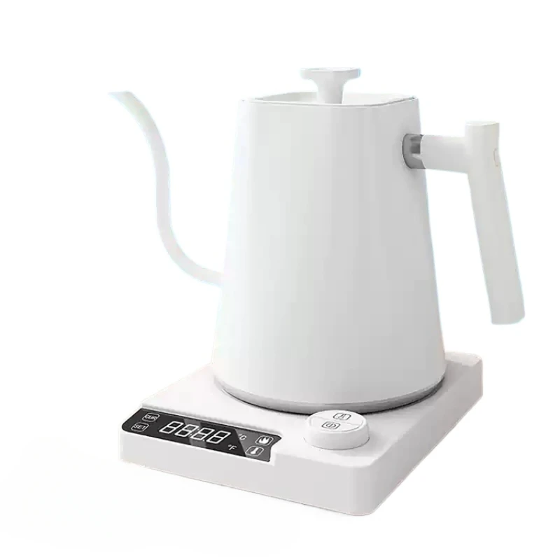 إبريق قهوة كهربائي أنيق بسعة 1000 مل، مزود بشاشة L...