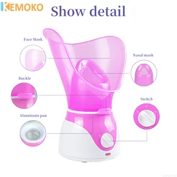Facial Heating Sprayer Face Steamer Skin Moisturizing Pore Cleaner Facial Hot Fog Steamer Home Care Skin Humidifier SPA Machine