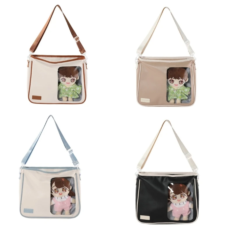 

Cartoon Clear Bag Versatile Transparent Shoulder Crossbody Pack for Women