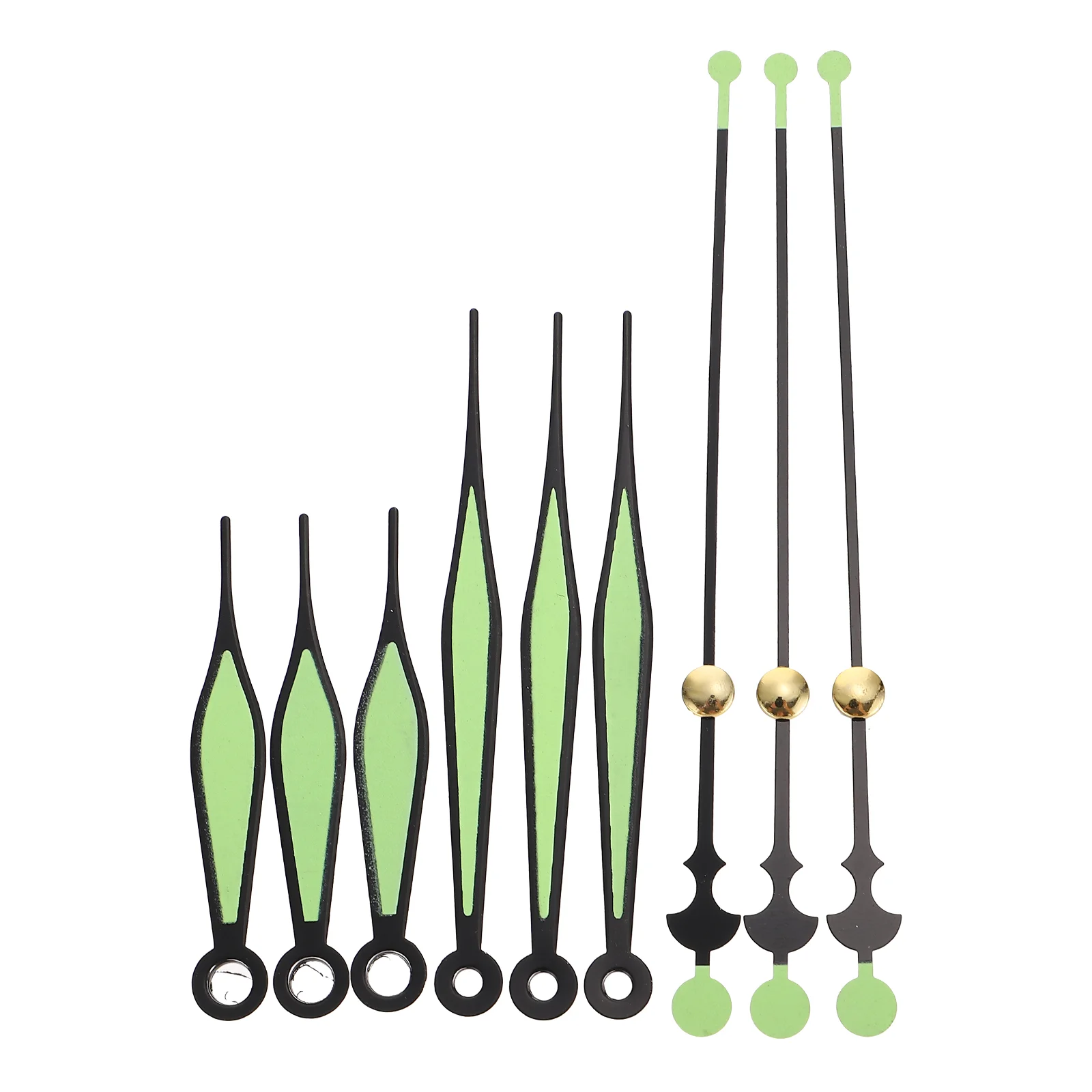 

Luminous Clock Hands Aluminum Glow Dark Clock Arms Quartz Clock Needles Wall Clock Repair Kits