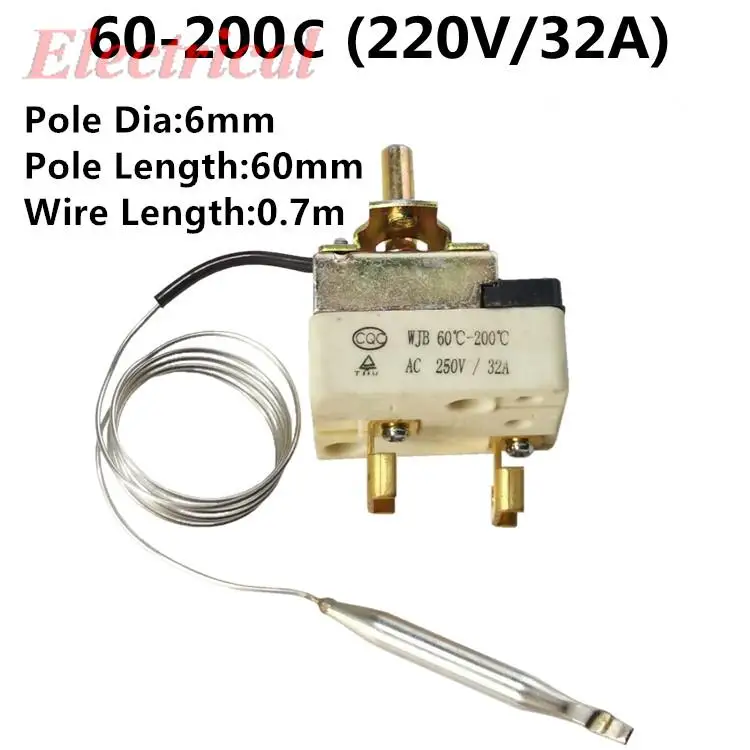 AC 220V 16A 30-110/50-300 Ofen Temperatur Schalter Thermostat Zifferblatt  Celsius Keramik Basis Thermostat Wasser Heizung thermostat - AliExpress