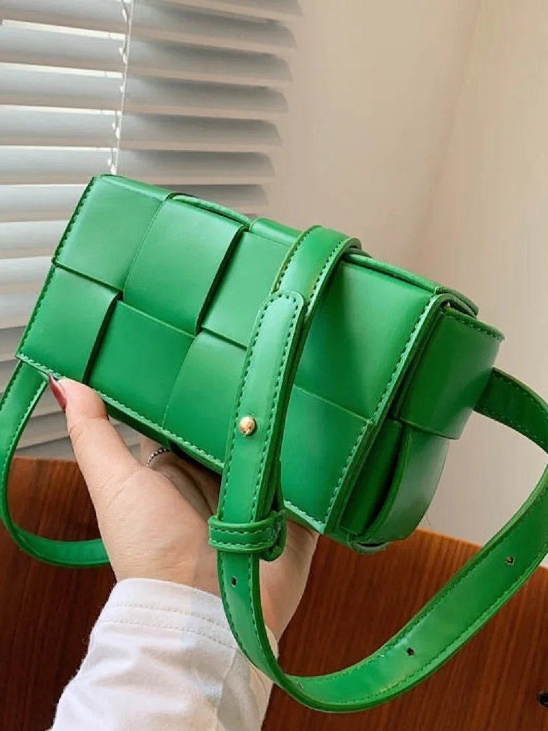 2024 Luxury Woven Tote Women's Handbags Designer Large Shoulder Bags for Women Fashion PU Shopper Purses Composited Bag Clutch