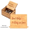 Can't Help Falling in Love Wooden Hand Crank Music Box Birthday Present Valentine's Day Gifts for Girlfriend to My Wife 4