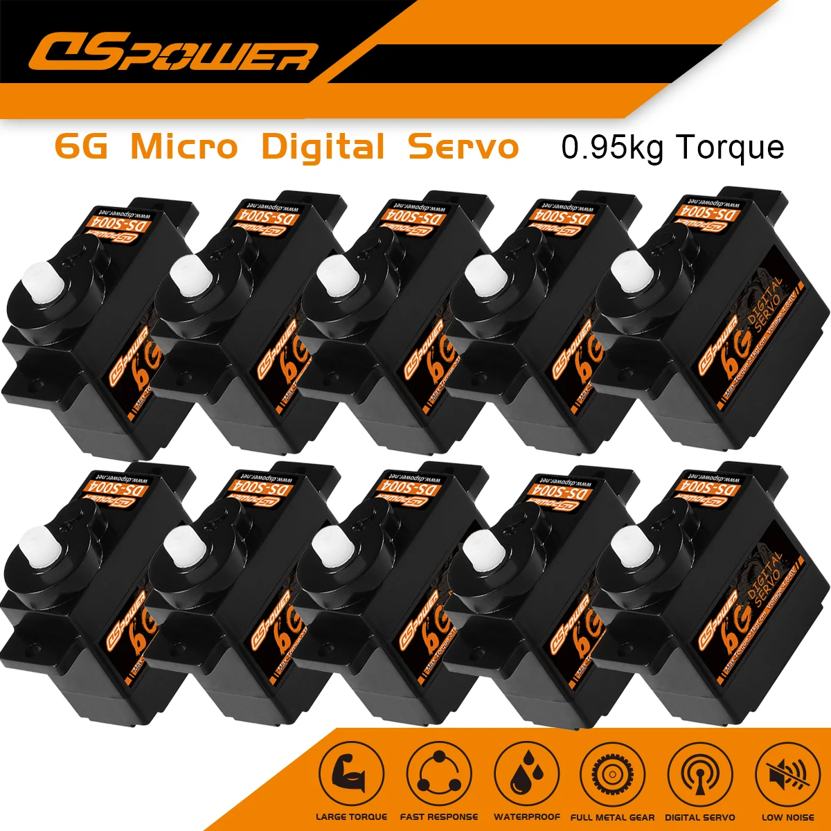 

DSpower 1/5/10/20pcs 6g Micro Digital Servo Mini Servos for RC Car WLtoys K969 K989 K999 Mini Q Airplane Fixwing ROBOT