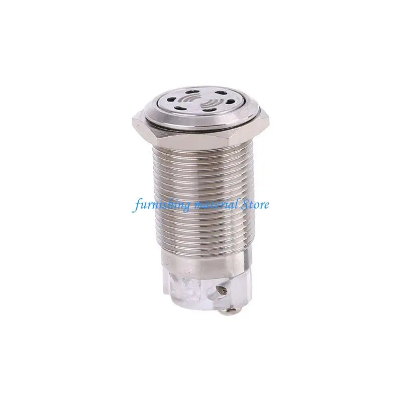 Y5GD 12V 16mm 부저 경보등 경고 램프 신호 로터리 스트로브 플래시 비상 음향 조명 Waterproo