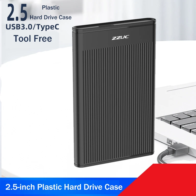 Compact USB3.0/Type-C Hard Drive Enclosure