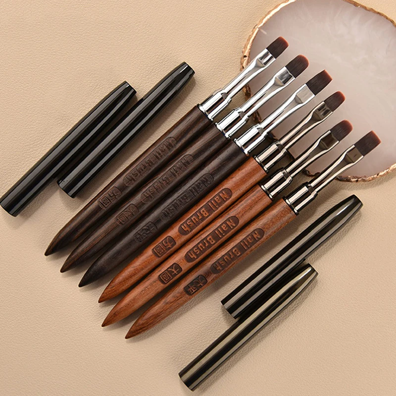 1 Pcs Wooden Handle Nail Liner Brush