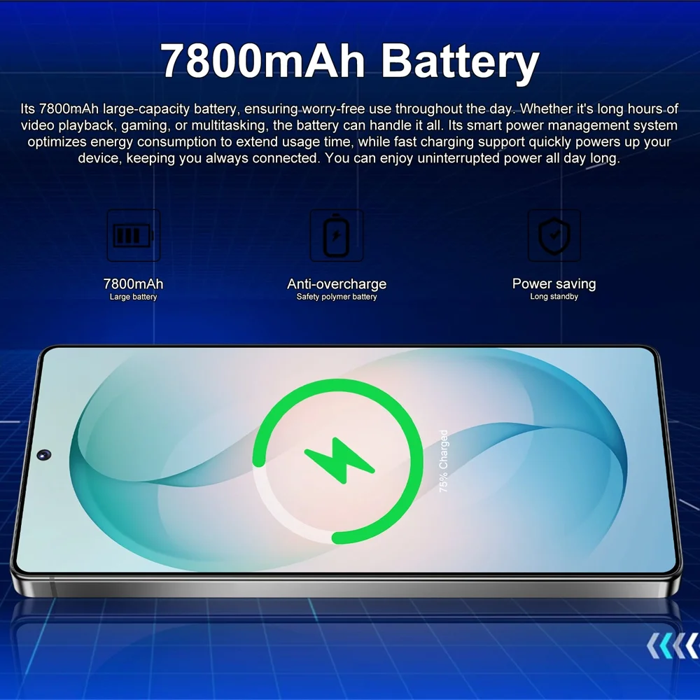 K-Touch Mobile Phones C26 Ultra 5G Dual SIM Smartphone Android 15 Cell Phone 7.3 Inch 16+48MP 22GB+2TB 7800mAh Face Unlocked Cellphones For Men Women
