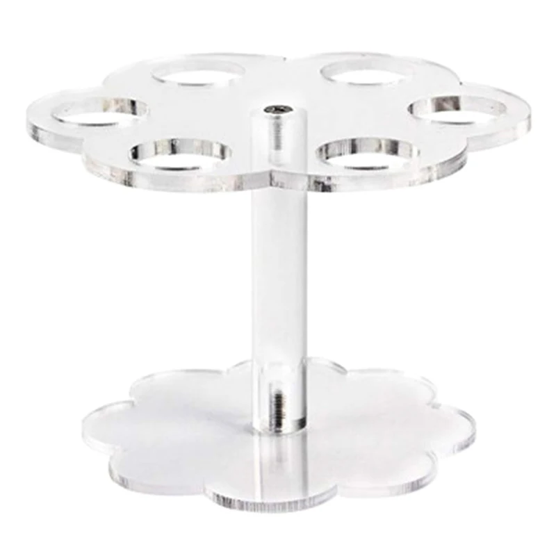 Acrylic Ice Cream Cone Stand Holder 1pcs 6 Holes ice cream cone holder