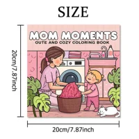 MOM MOMENTS : Coloring Book for Adults Featuring Cute Cozy Daily Activities for Relaxation (Cozy Spaces Coloring) 2