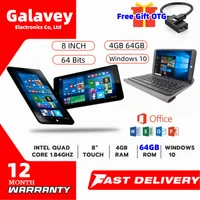 Hot Sales 2-IN-1 64bit 8 INCH 4GB RAM 64GB ROM Mini Tablet PC Windows 10 X5-Z8300 1280x800 Pixel Gift OTG Adapter 1