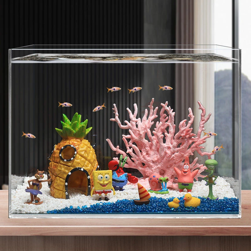 tafereel Weg groei Aquarium Accessories Decorations Sponge Bob | Aquarium Accessories Fish  Sponge Bob - Decorations & Ornaments - Aliexpress
